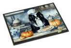 Japanese Chin Fall Kitchen Pumpkins Doormat Front Door Mat Indoor Outdoor Rugs for Entryway, Non Slip Washable Low Pile, 24H X 36W