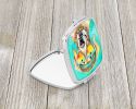 Weimaraner Hippie Dawg Compact Mirror Decorative Travel Makeup Mirror for Women Girls Gifts Pocket Makeup Mirror Folding Handheld