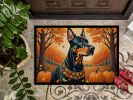 Doberman Pinscher Fall Doormat Front Door Mat Indoor Outdoor Rugs for Entryway, Non Slip Washable Low Pile, 24H X 36W