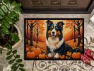 Collie Fall Doormat Front Door Mat Indoor Outdoor Rugs for Entryway, Non Slip Washable Low Pile, 24H X 36W