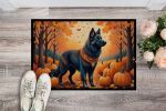 Belgian Sheepdog Fall Doormat Front Door Mat Indoor Outdoor Rugs for Entryway, Non Slip Washable Low Pile, 24H X 36W