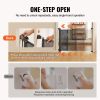 VEVOR Retractable Baby Gate, 34.2" Tall Mesh Baby Gate, Extends up to 60" Wide Retractable Gate for Kids or Pets