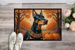Doberman Pinscher Fall Doormat Front Door Mat Indoor Outdoor Rugs for Entryway, Non Slip Washable Low Pile, 24H X 36W