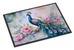 Peacock Doormat Front Door Mat Indoor Outdoor Rugs for Entryway, Non Slip Washable Low Pile, 24H X 36W
